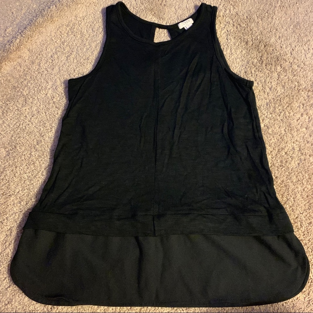 Black J Crew sleeveless tank size xs